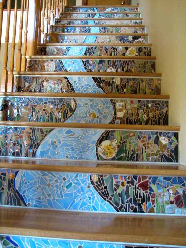 20 DIY Wallpapered Stair Risers Ideas To Give Stairs Some Flair