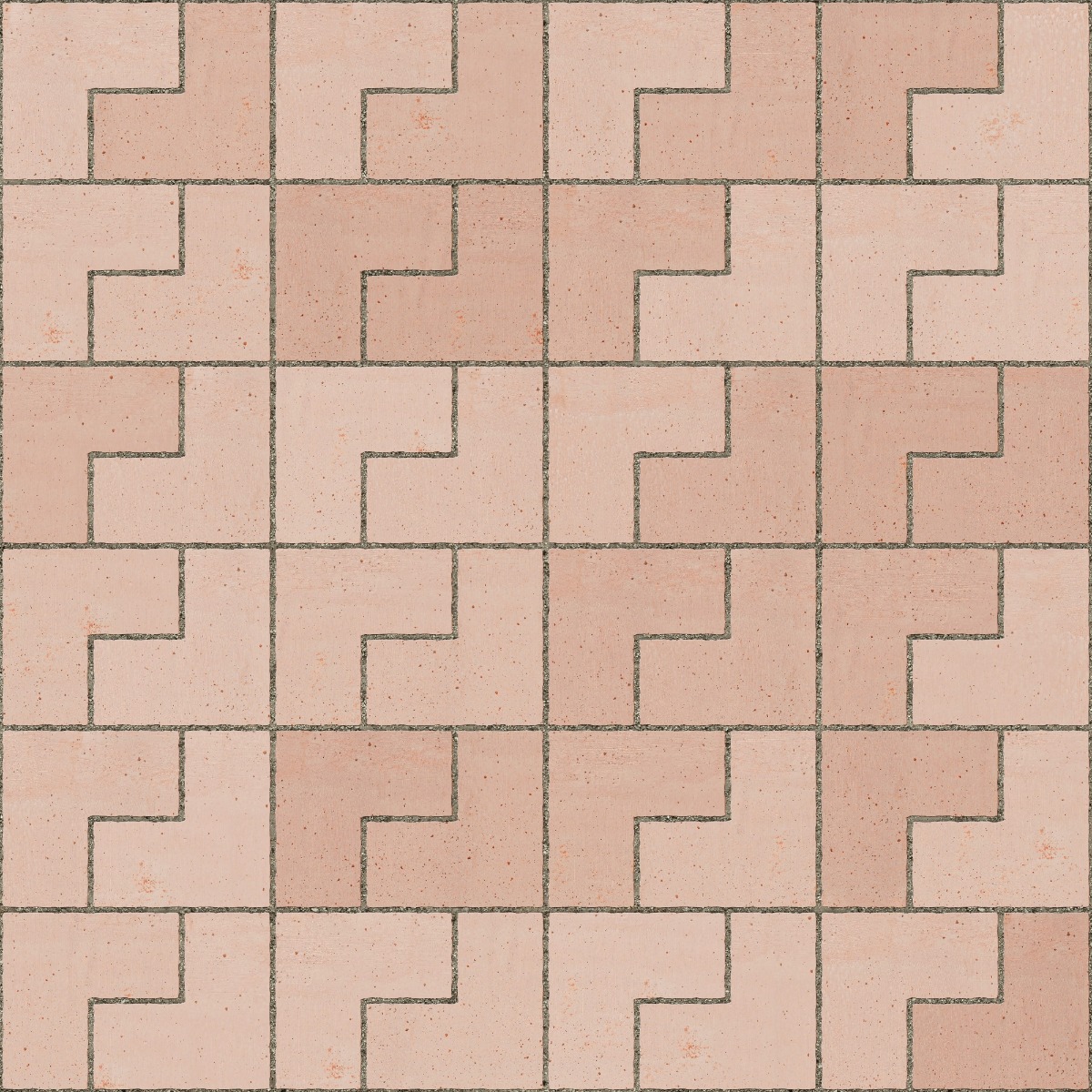 Terracotta, Interlocking Rectangle Pavers Architextures