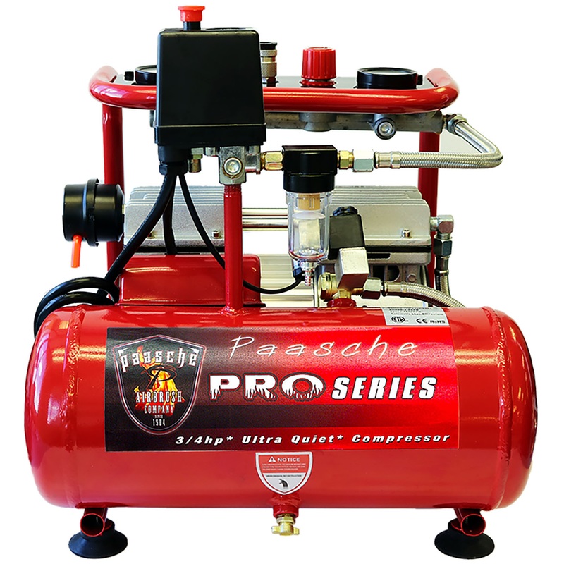 Paasche Airbrush Paasche 3/4 HP Compressor with Tank & Regulator