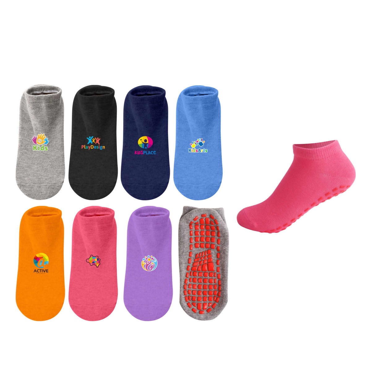 Low Cut Kids Gripper Socks • ASB Branded Merchandise