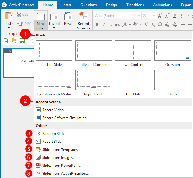 How to Insert Slides in ActivePresenter 8 Atomi Systems, Inc.