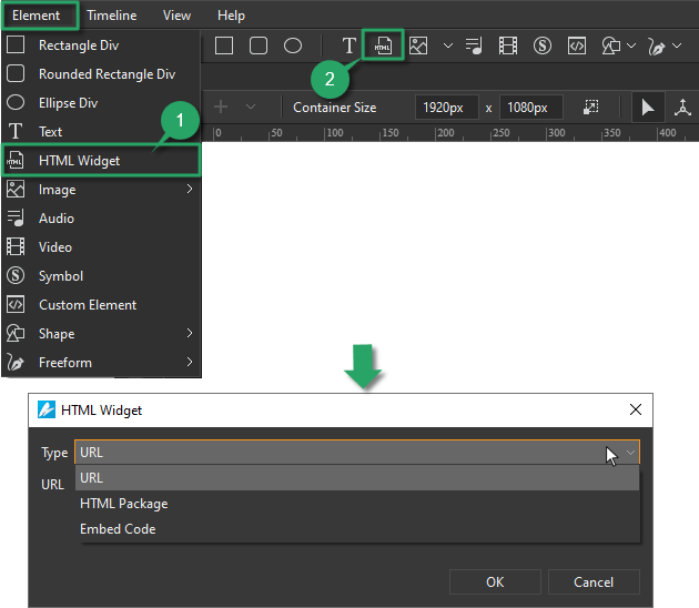 Add HTML Widgets in Saola Animate 3 Atomi Systems, Inc.