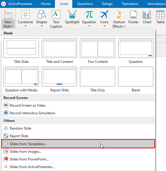 How to Create and Use Slide Templates in ActivePresenter 9