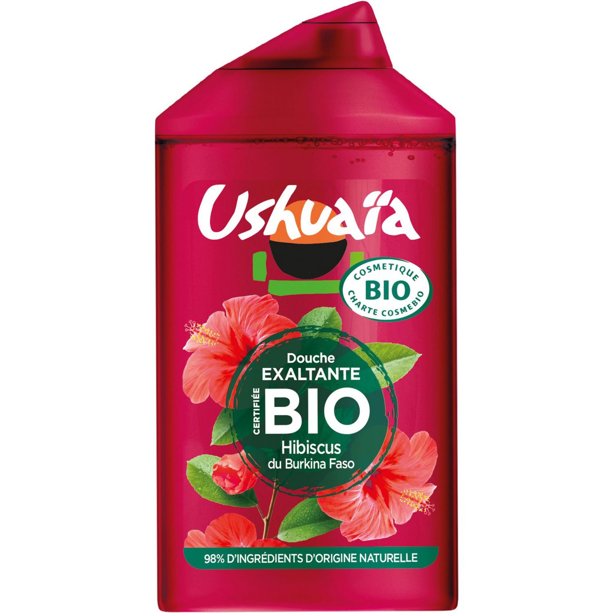 USHUAIA Gel douche bio hibiscus 250ml pas cher Auchan.fr