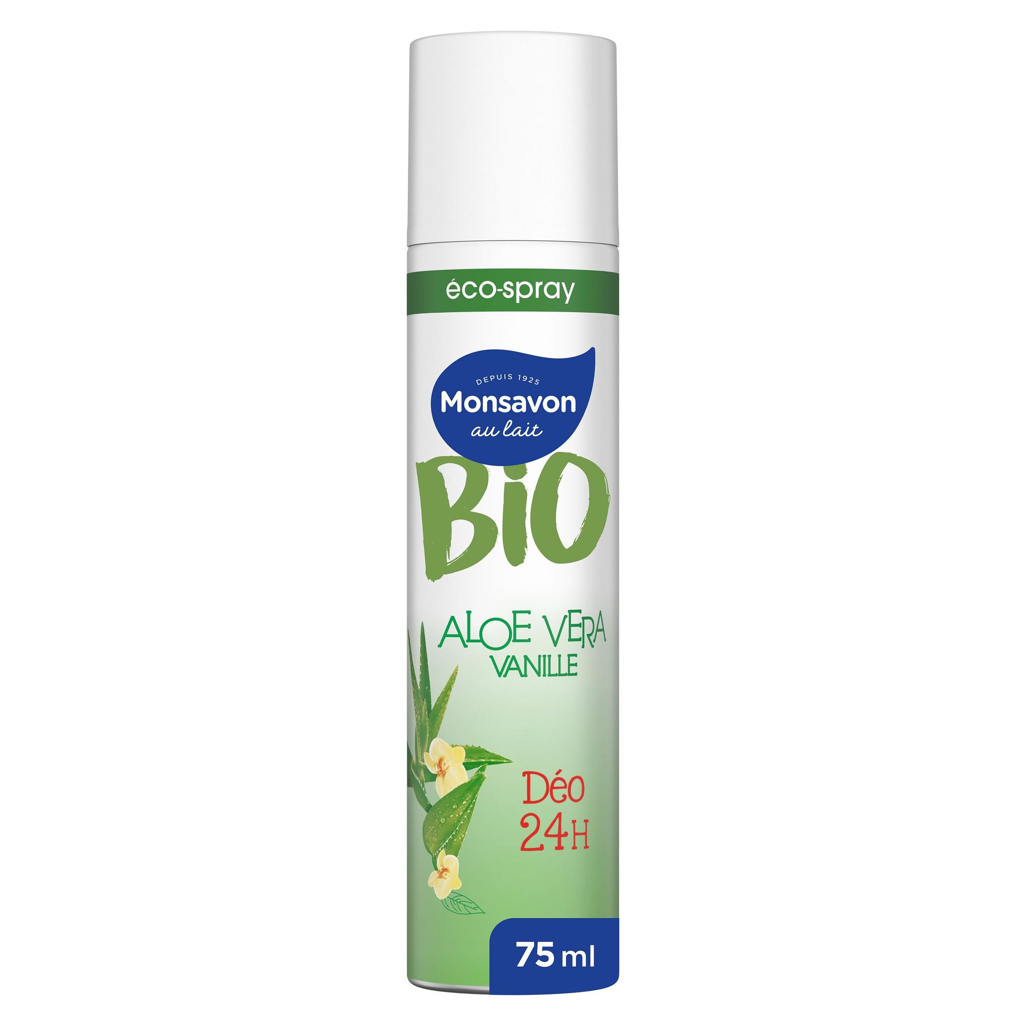 MONSAVON BIO Déodorant spray pour femme 24h aloe vera 75ml pas cher