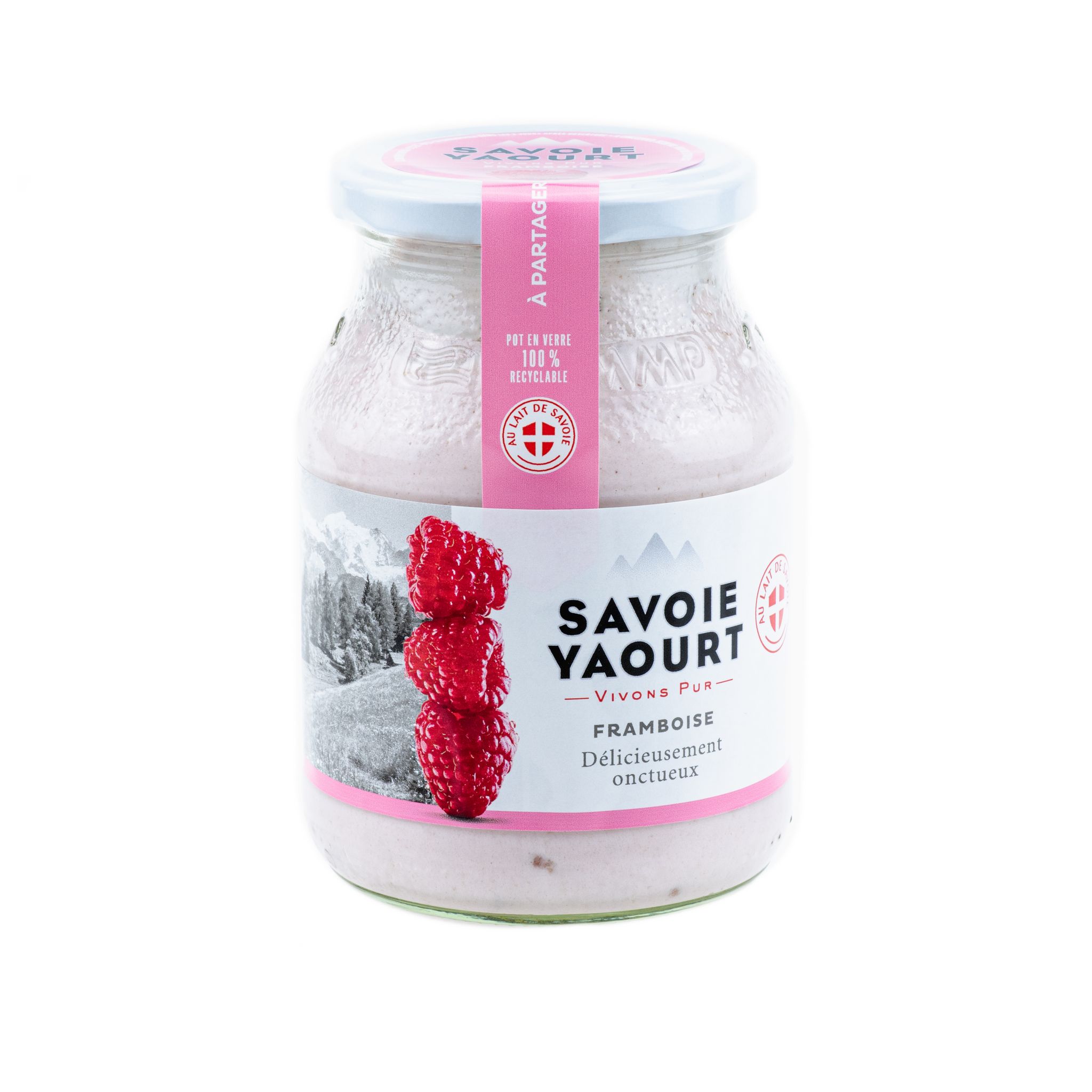 SAVOIE YAOURT Yaourt brassé à la framboise 500g pas cher Auchan.fr