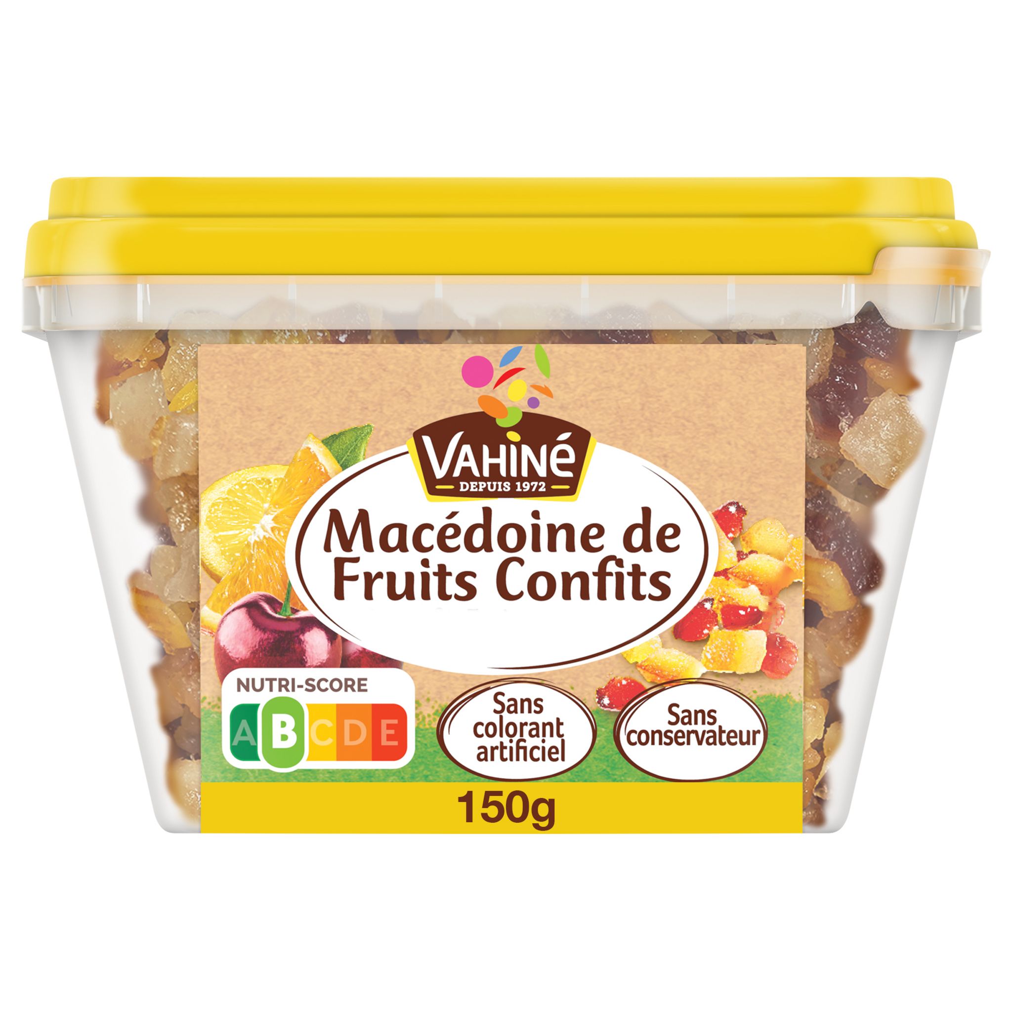 VAHINE Macédoine de fruits confits 150g pas cher Auchan.fr