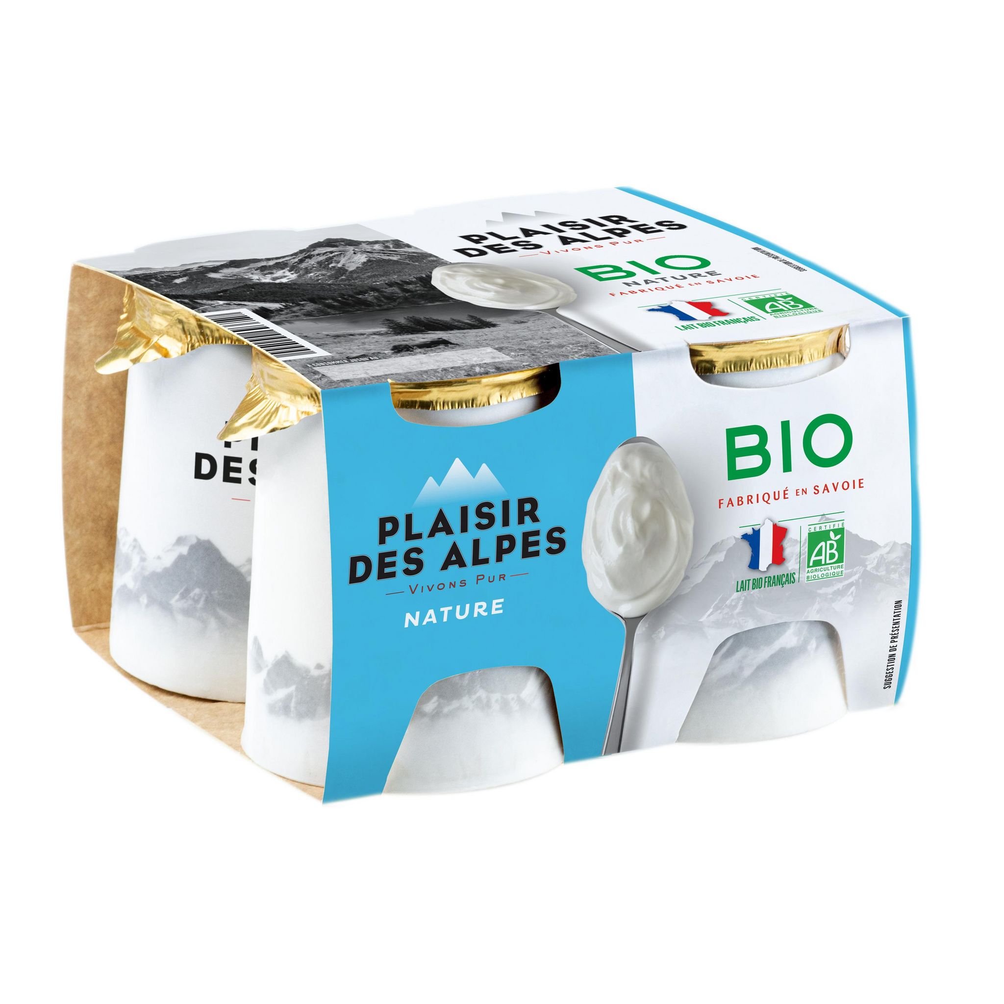 SAVOIE YAOURT Yaourt au lait bio 4x125g pas cher Auchan.fr