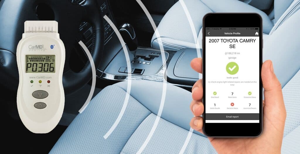 CarMD to diagnose car health problems with OBDII device and app auto