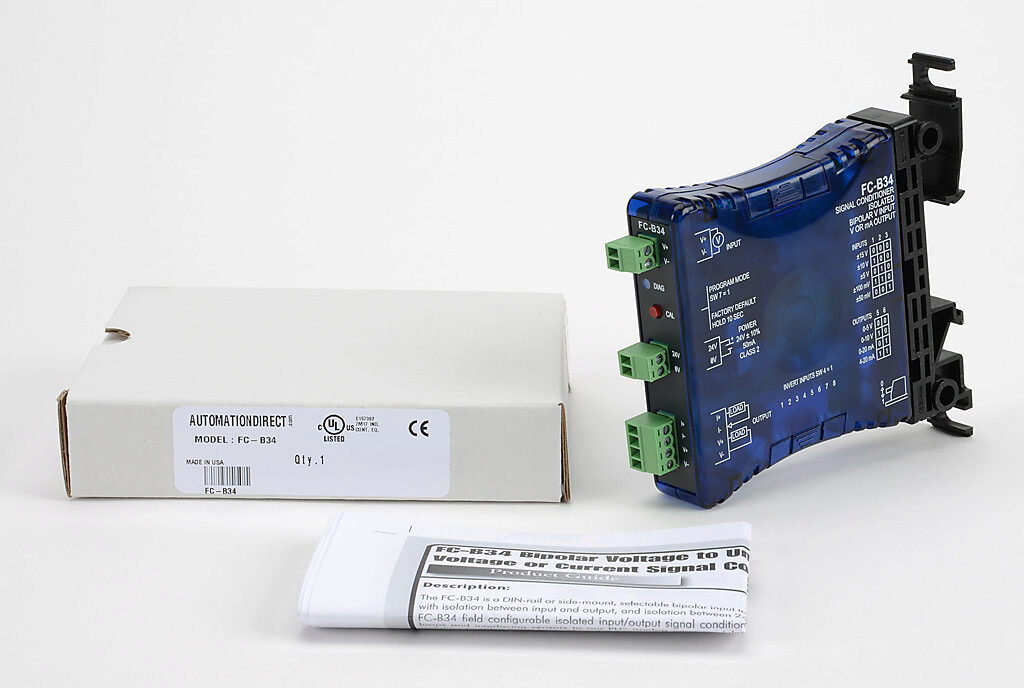 Signal Conditioner bipolar voltage input (PN FCB34) AutomationDirect