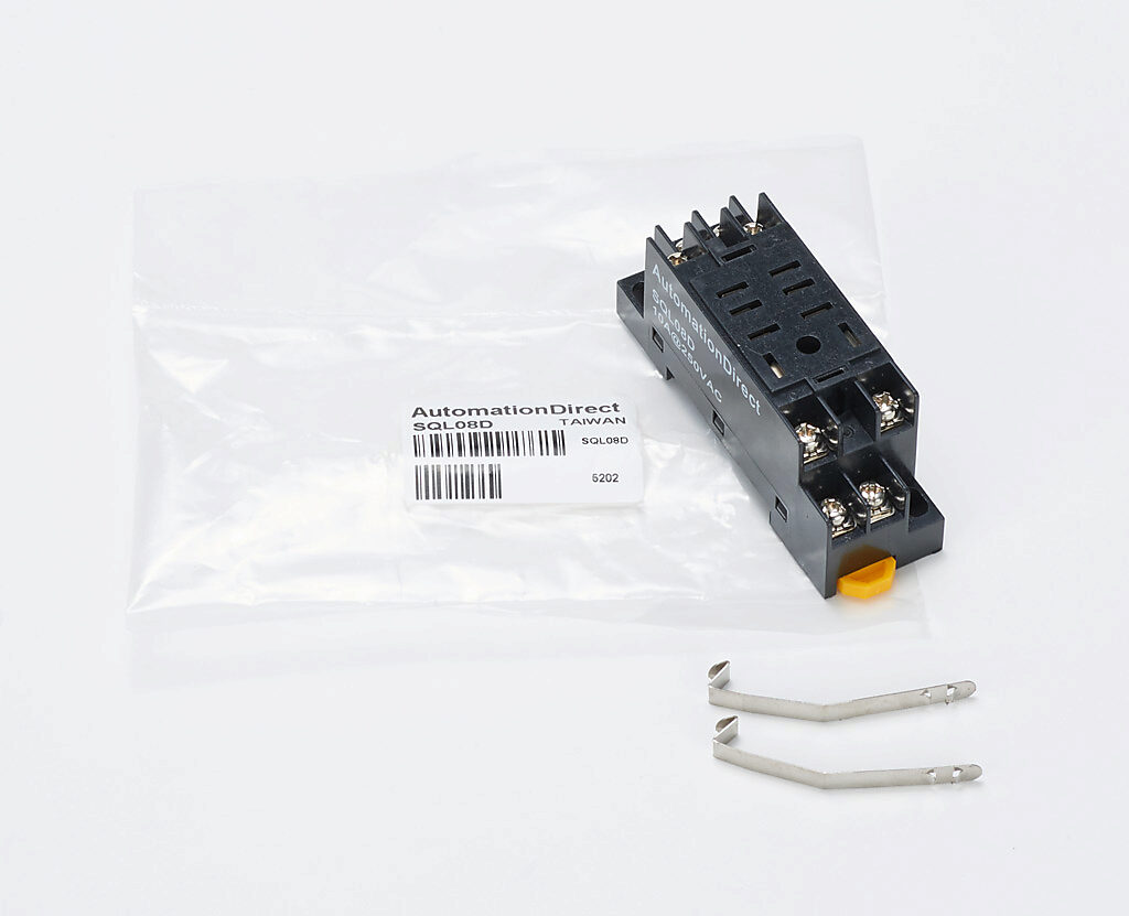 Relay Socket for QL2 series relays (PN SQL08D) AutomationDirect