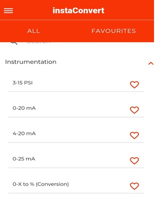 InstaConvert the best calculator app for instrumentation and electrical