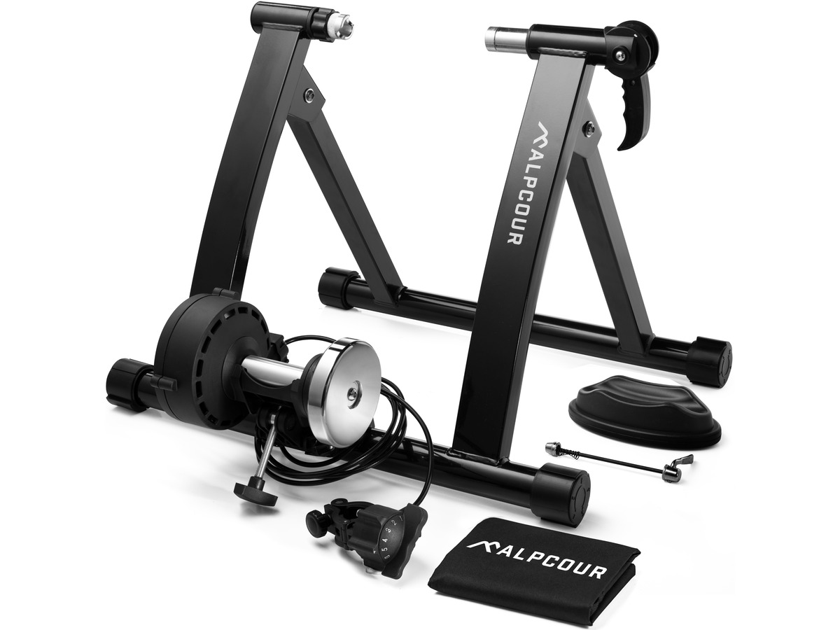 Alpcour Portable Stationary Bike Trainer Stand for Indoor Riding