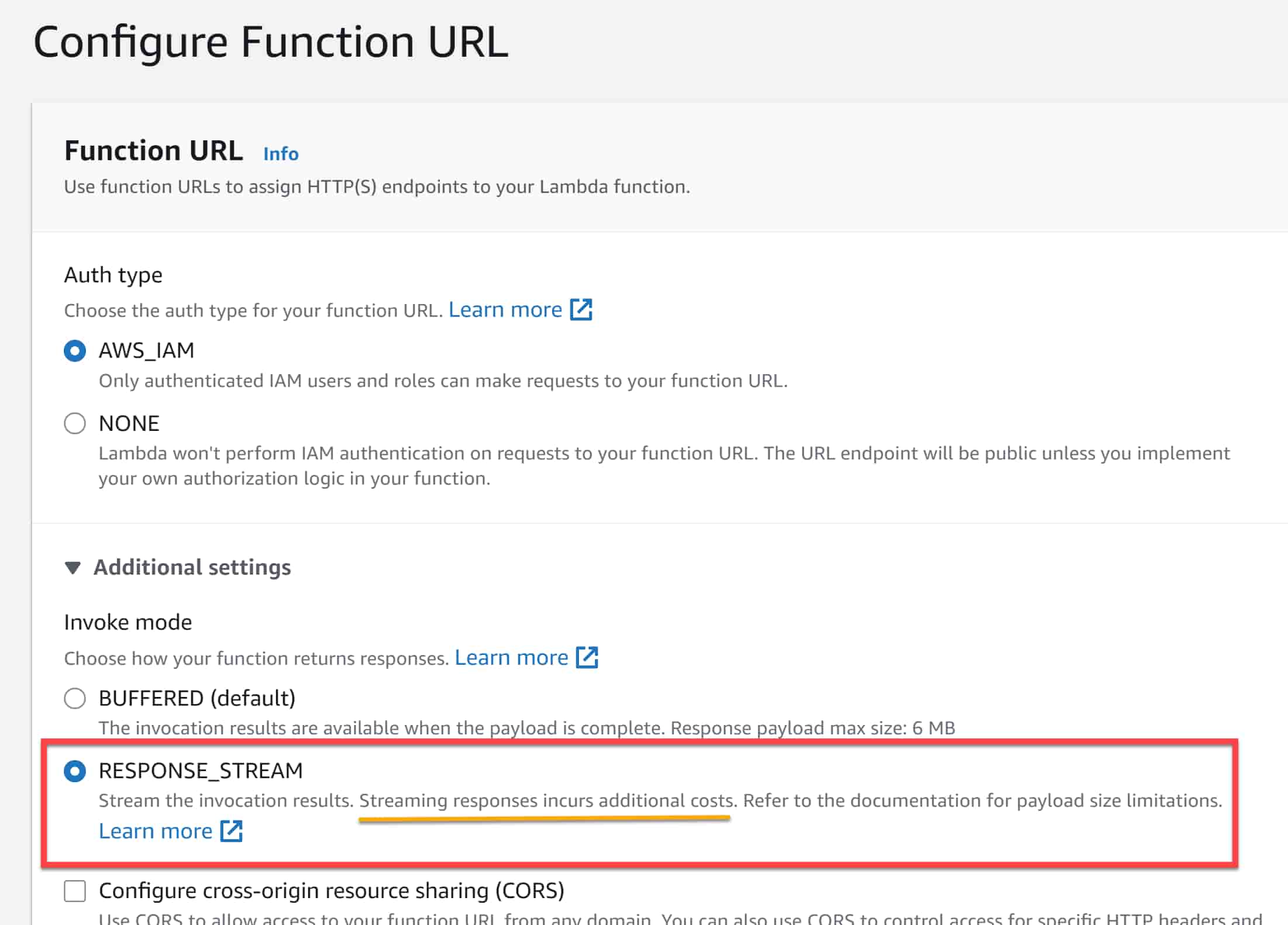 What is AWS Lambda's new Response Payload streaming feature?