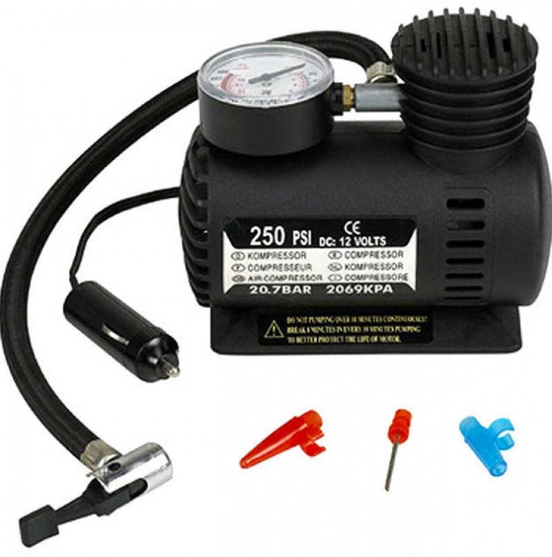Автомобильный многофункциональный насос компрессор Air Compressor DC