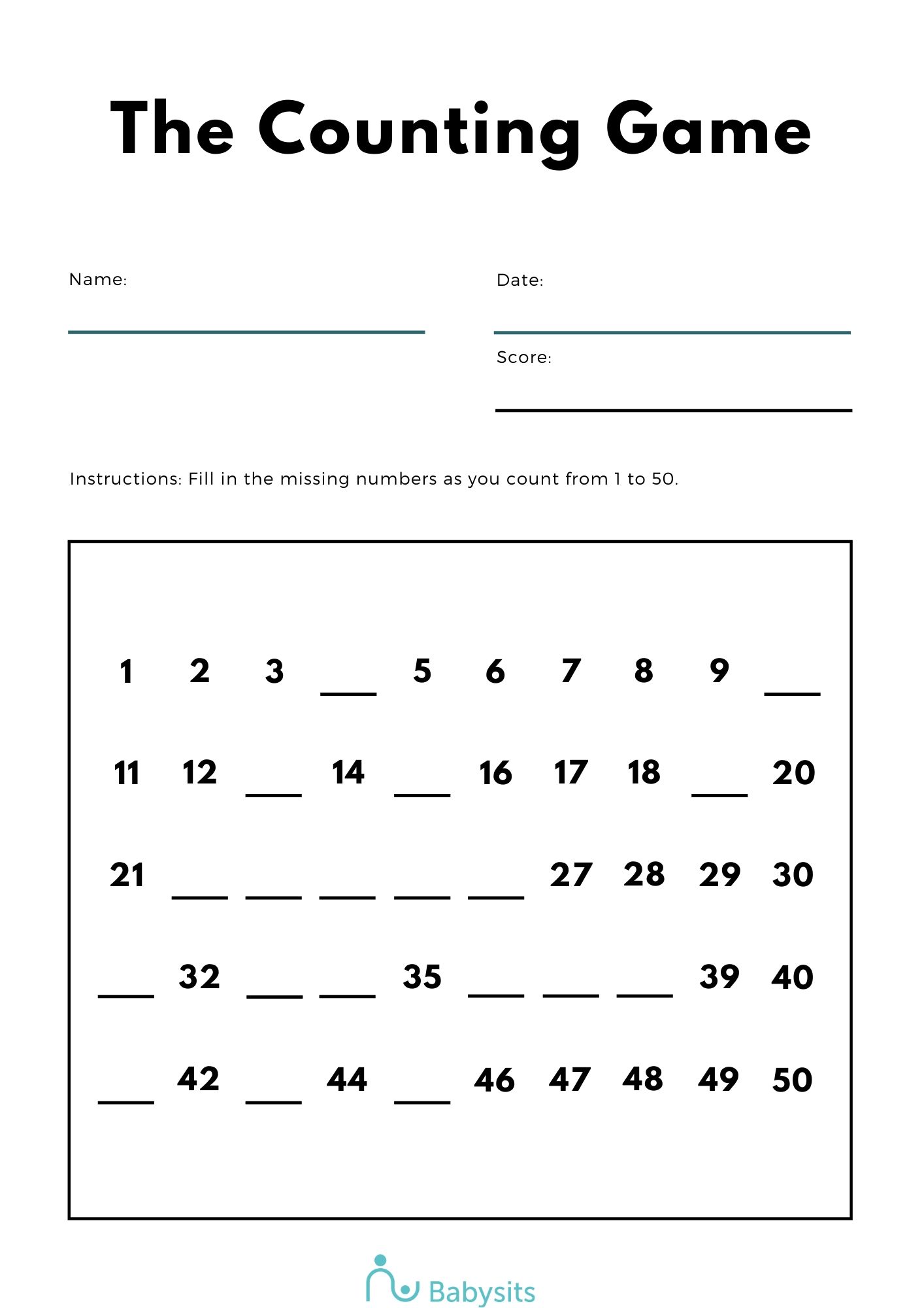4 free printable online maths worksheets