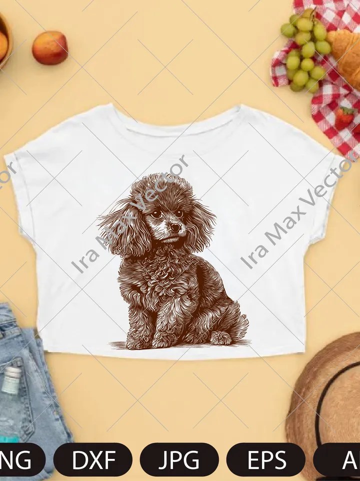 Toy Poodle Svg,Toy Poodle Clipart, Poodle Png, Poodle Head, Poodle Cut