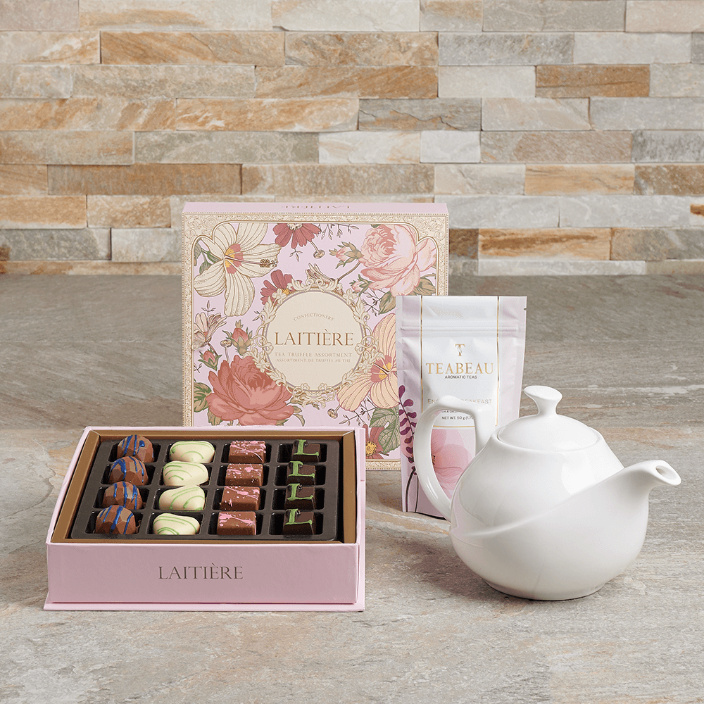 Tea & Truffle Gift Set Tea gift baskets US delivery