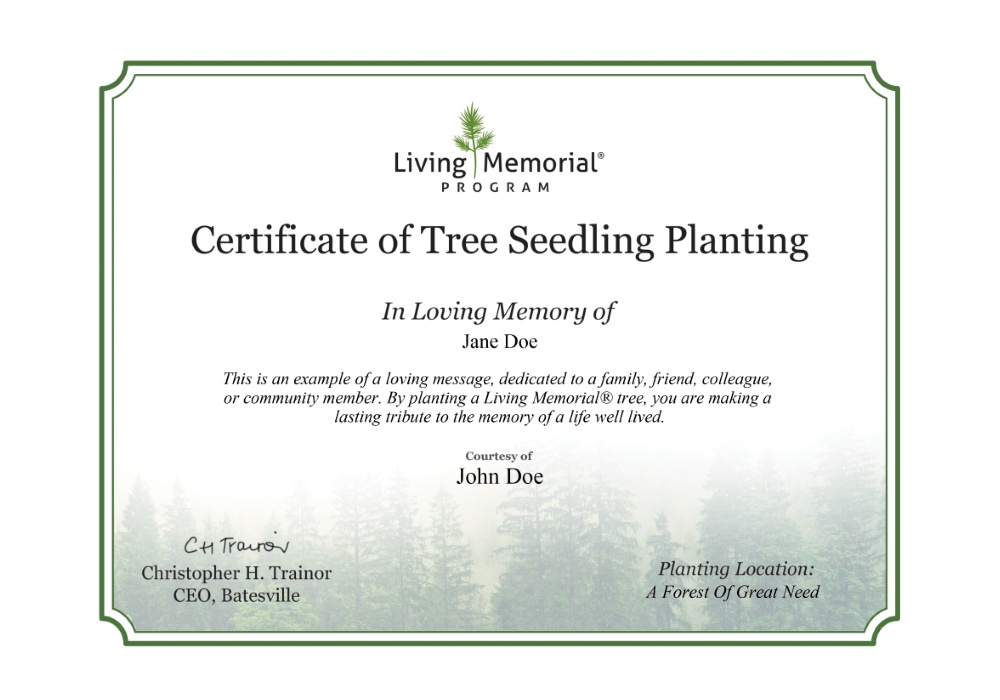 About Memorial Trees Batesville