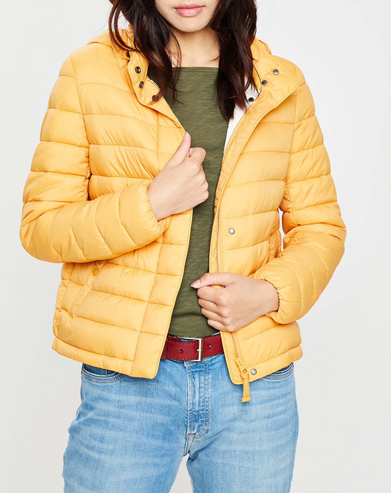 Doudoune light à capuche nodown jaune Vente privée Marc O'Polo