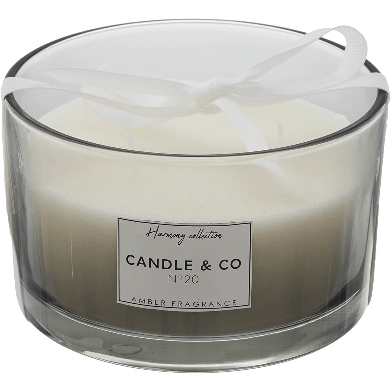 Bougie parfumée Harmony grise 3 mèches Vente privée Home Deco