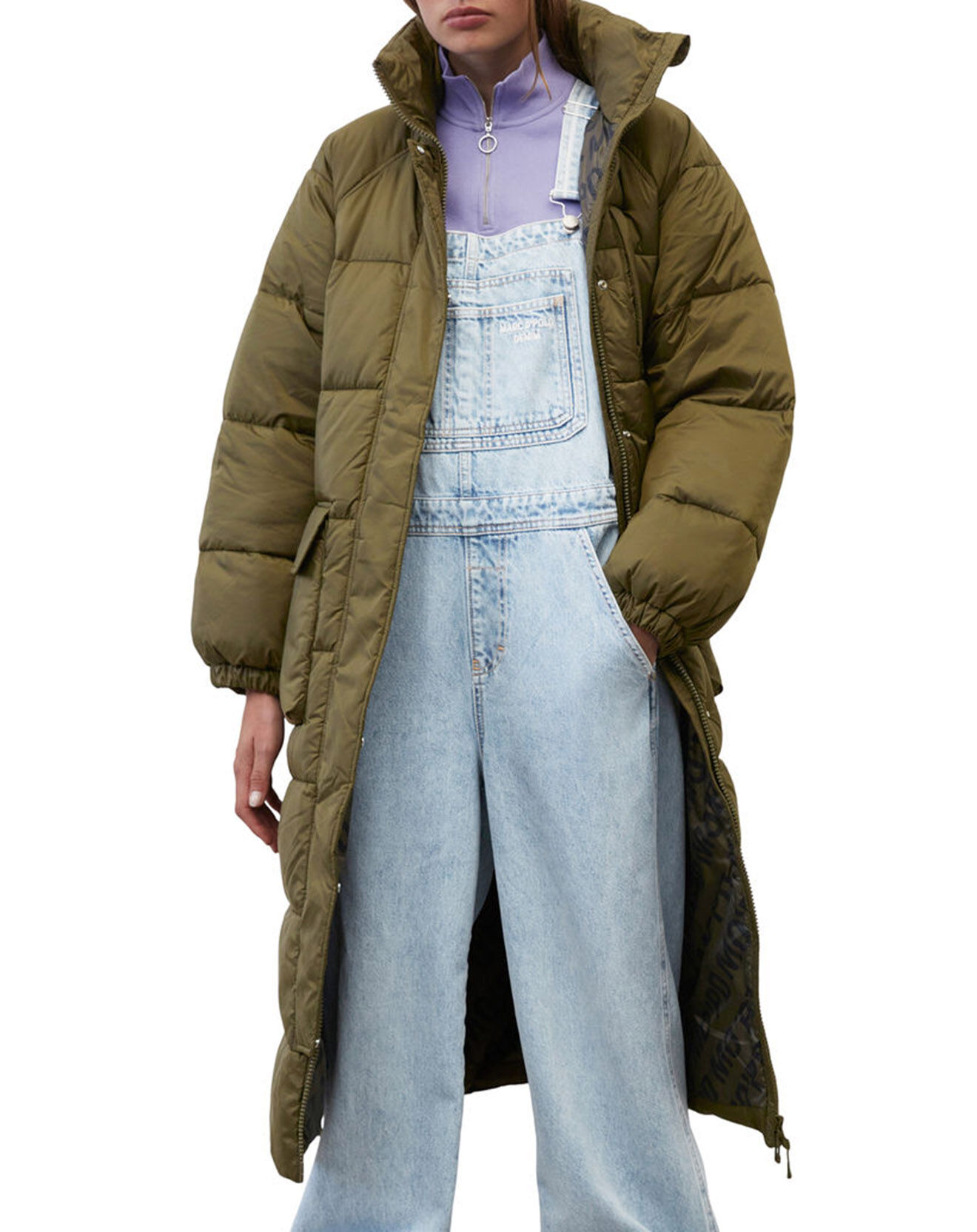 Doudoune longue Puffer kaki Vente privée Marc O'Polo BazarChic