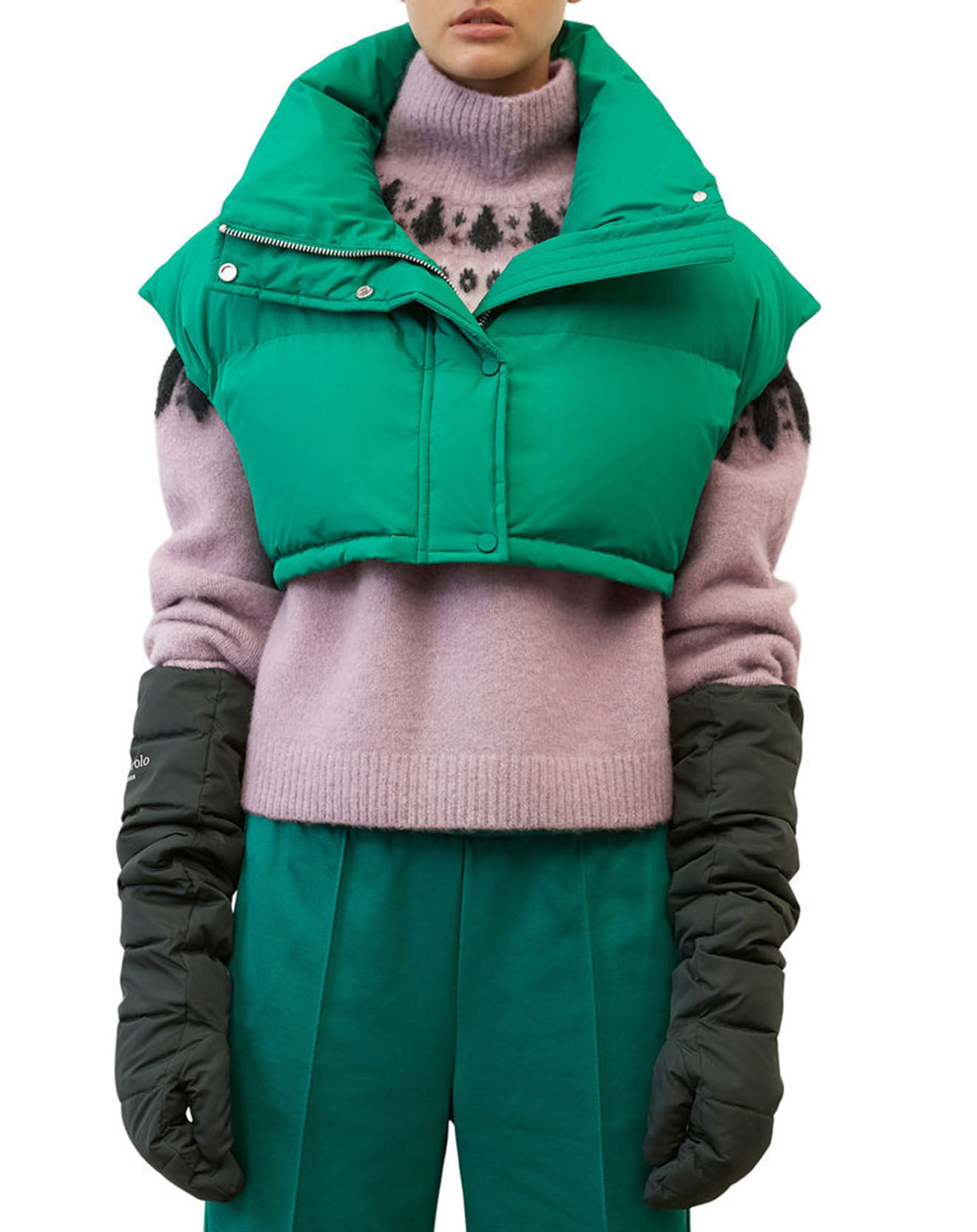 Col type doudoune vert Vente privée Marc O'Polo BazarChic