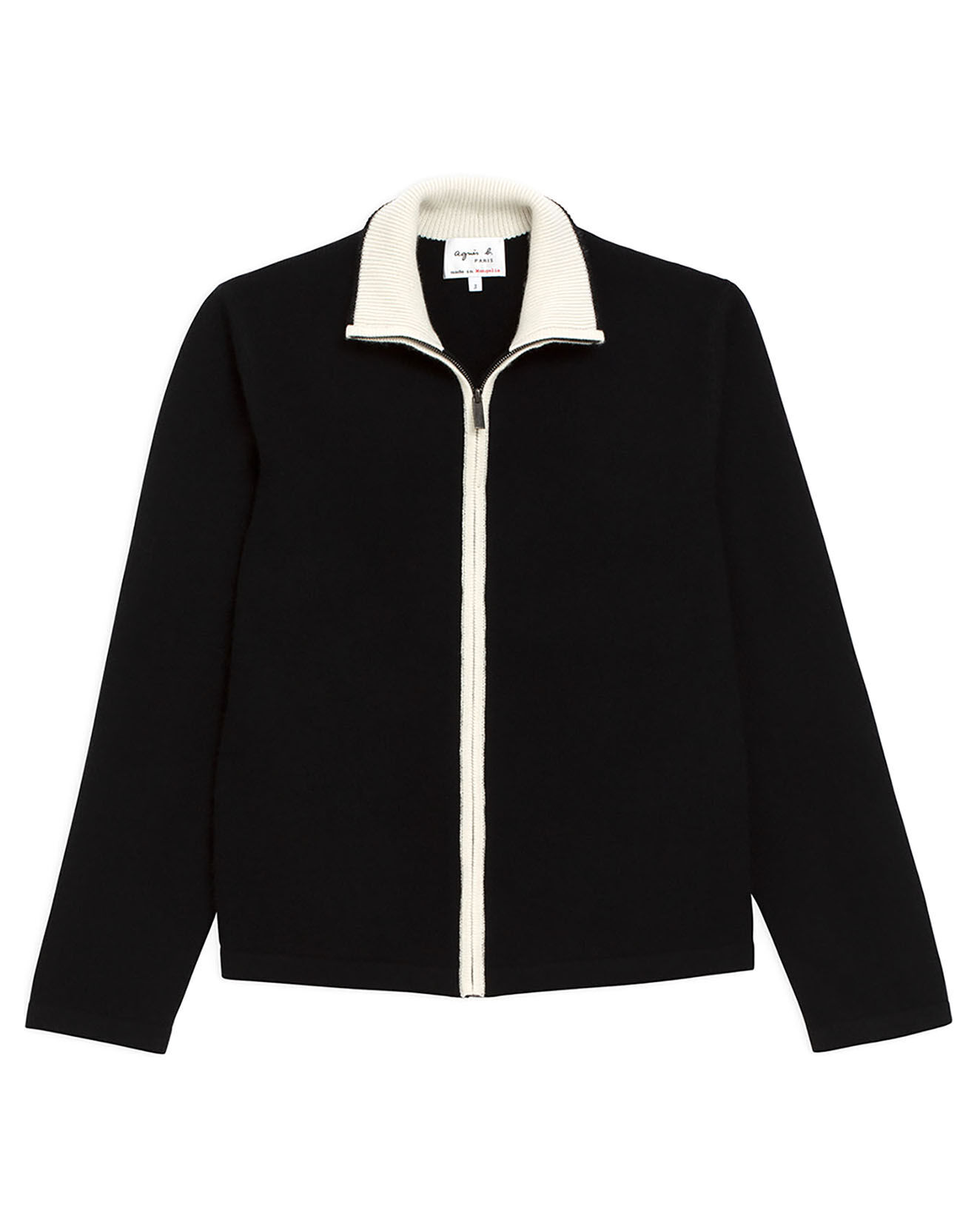 Gilet 100 Cachemire Bronson Oppo noir Vente privée agnès b. BazarChic