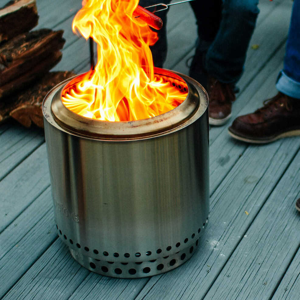Solo Stove Ranger 15Inch Round Stainless Steel Wood Burning Fire Pit