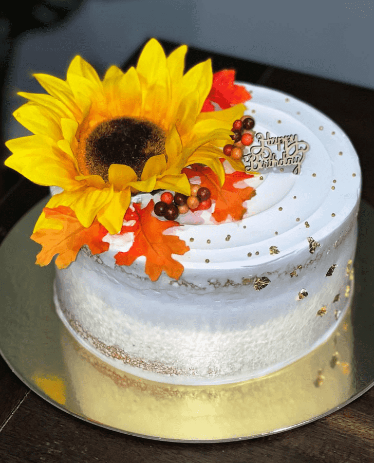 Sunflower Birthday Cake Ideas Images (Pictures)