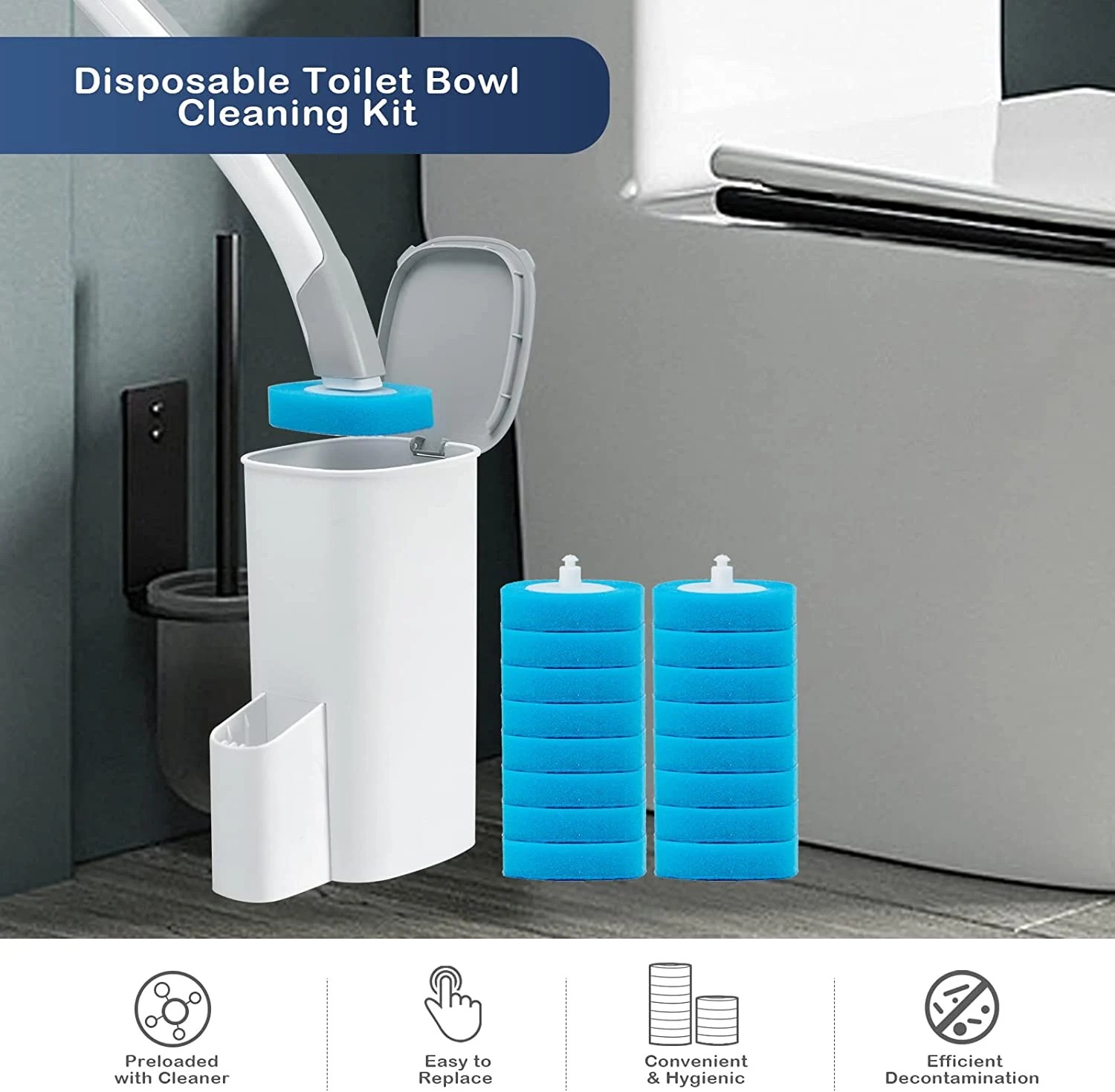 Disposable Toilet Cleaning System peekari