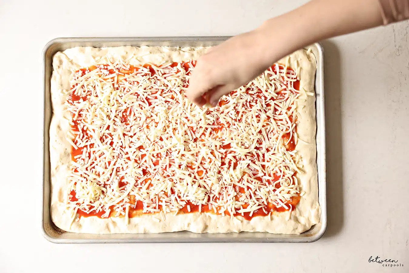 Deep Dish Spelt Dough Pizza Between Carpools