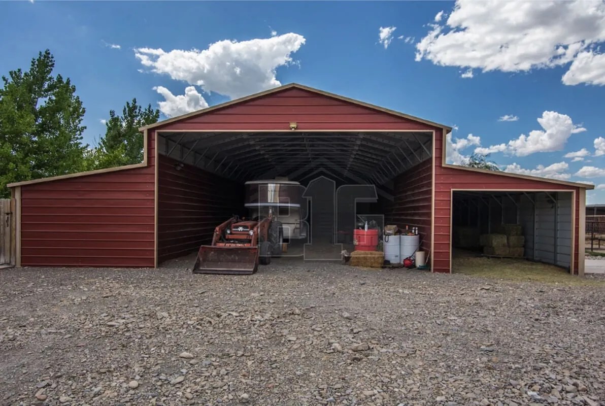 The Dublin Larage Metal Barn 48x60x11/6 Big Buildings Direct