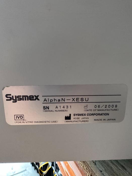 Used Good SYSMEX XE5000 for Sale 4500 item 1936280 Bimedis