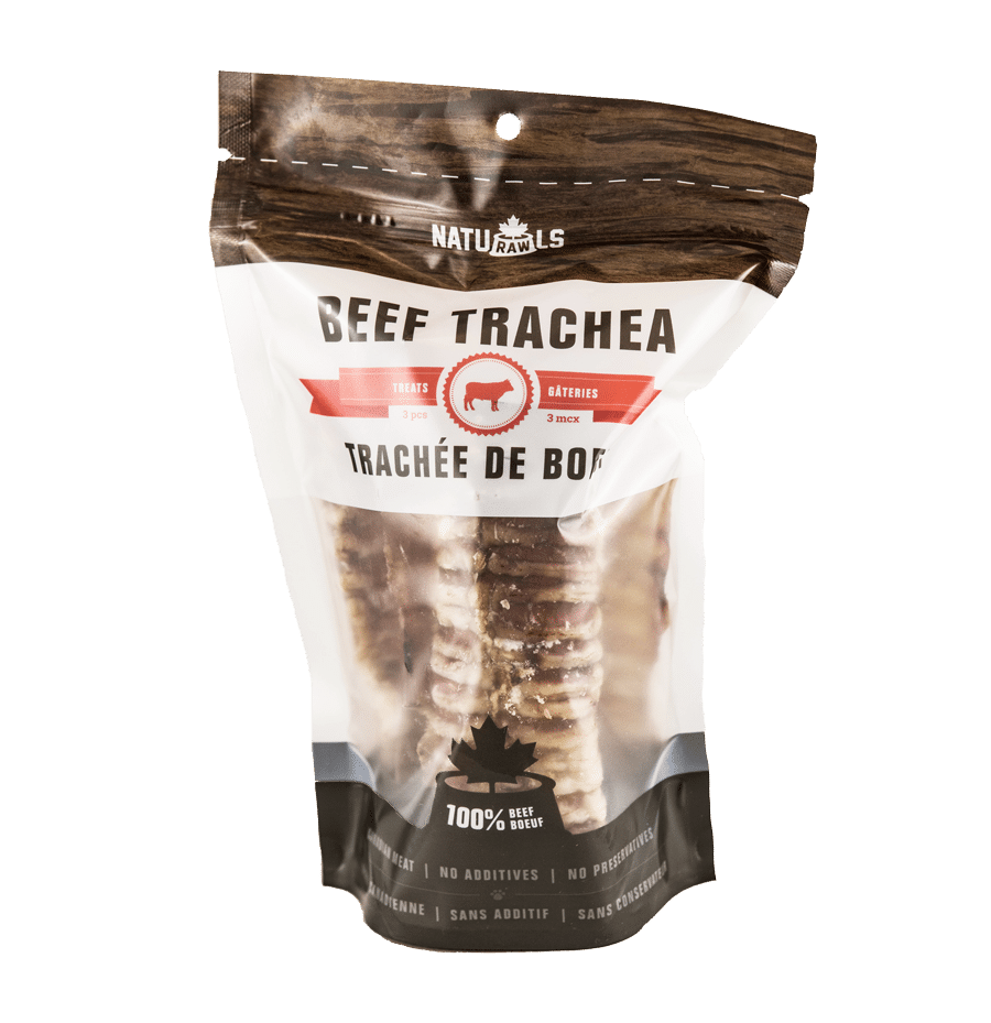 NaturawlsBeef Trachea Dehydrated Dog Chew 3 pieces Biopaw