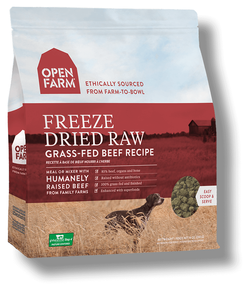 Open Farm GrassFed Beef Freeze Dried Raw Dog Food 13.5oz (382g) Biopaw