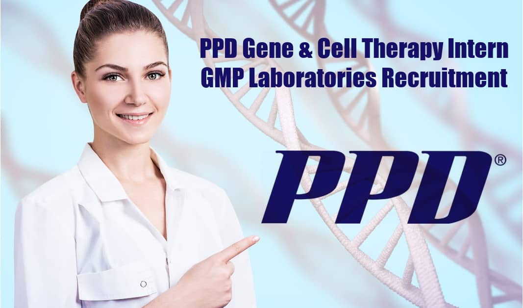 PPD Gene & Cell Therapy Intern GMP Laboratories Recruitment
