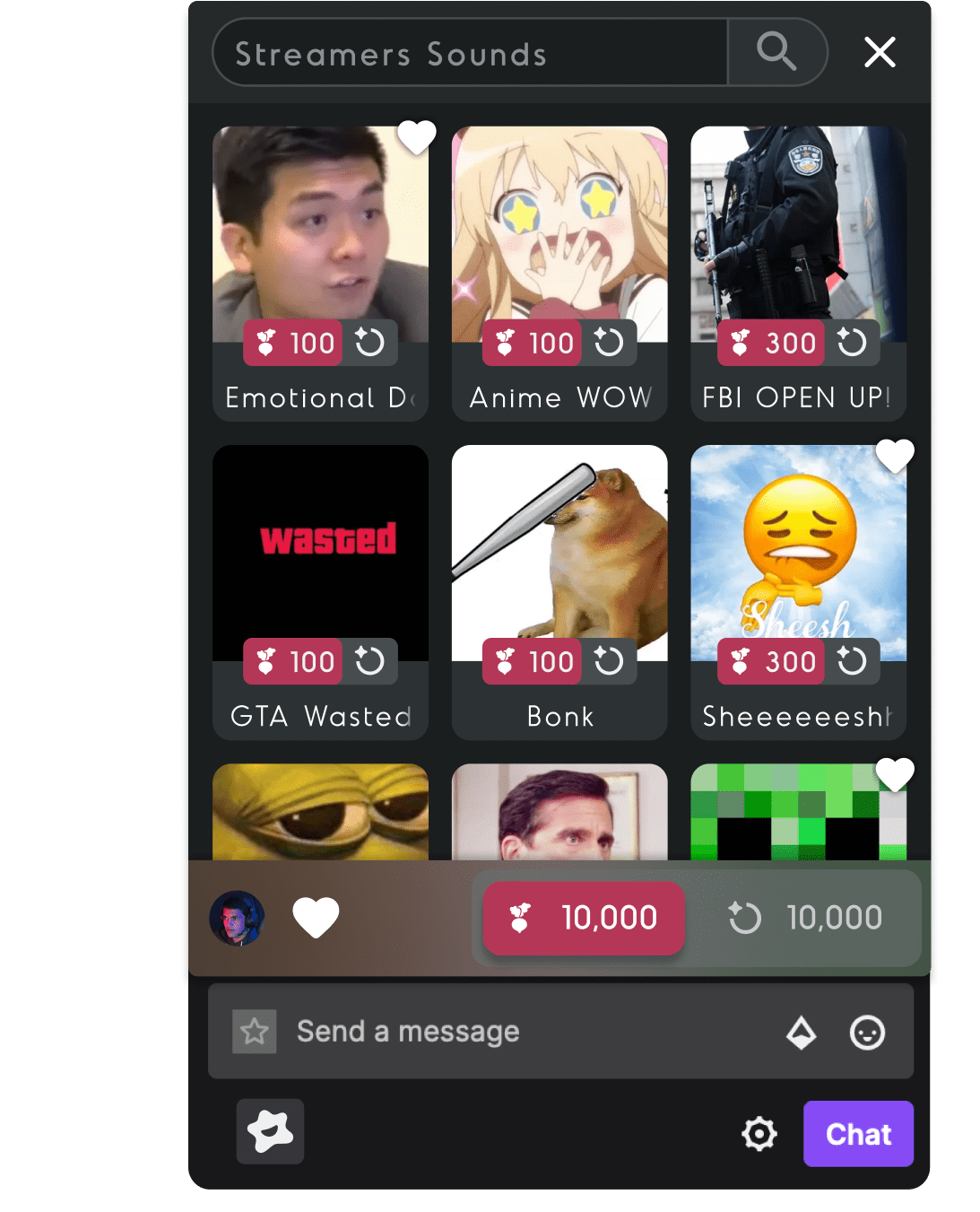 Blerp Sound Alerts, Emotes, and Meme Soundboards for Kick, YouTube