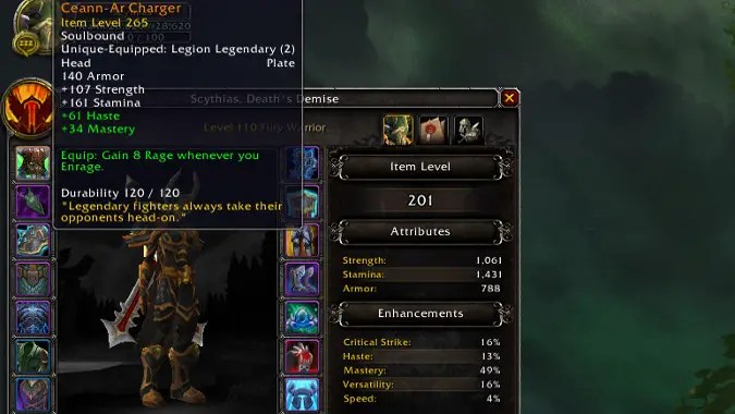 Enjoy stacking these legendary effects and talents (for now)