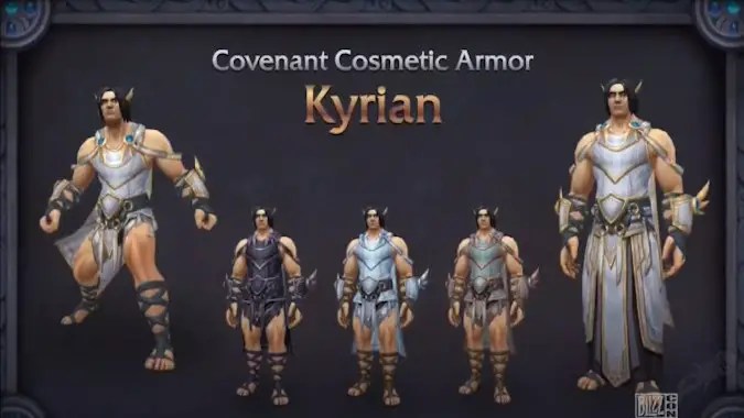 Heres a look at the new Covenant armor sets coming in patch 9.1