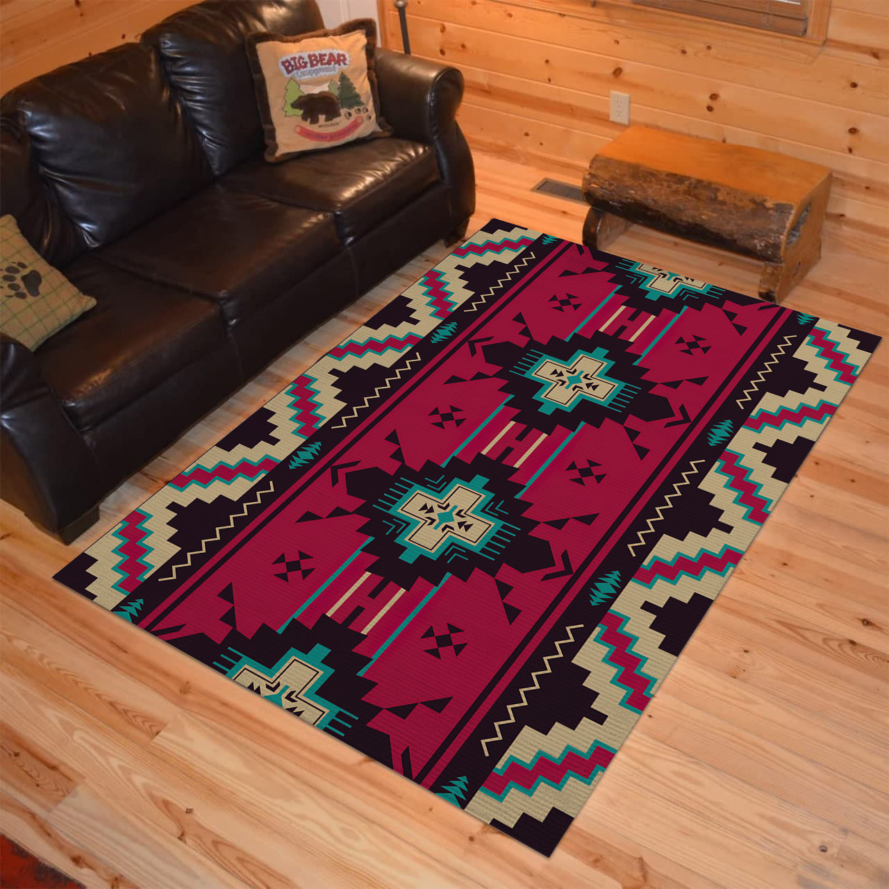 Personalized Native Southwest Aztec Navajo Area Rugs Bluefink