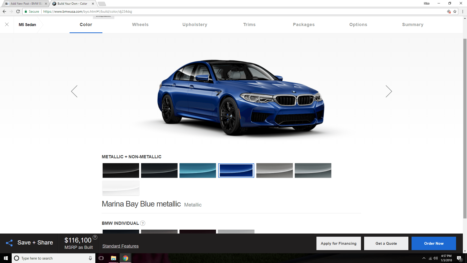 F90 BMW M5 configurator goes live on BMWUSA