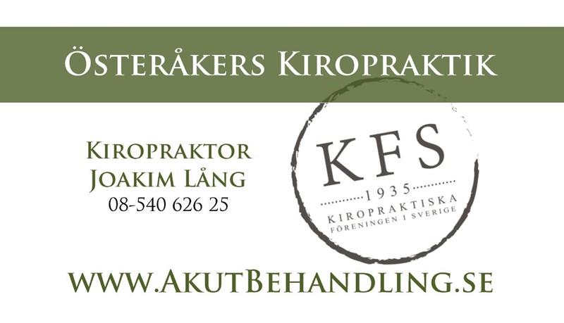Österåkers kiropraktik, Åkersberga Bokadirekt