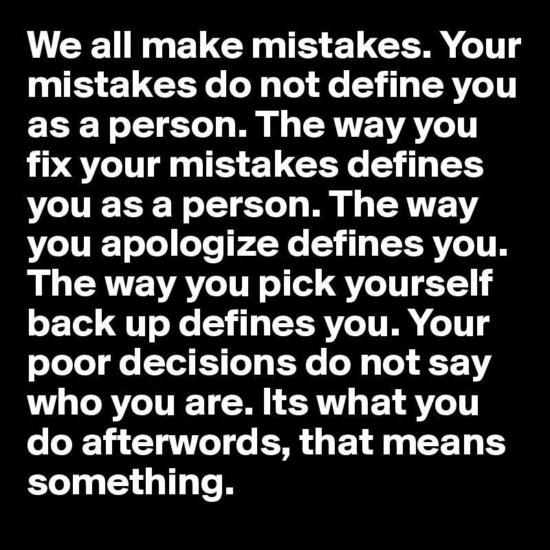 Mistakes Definition
