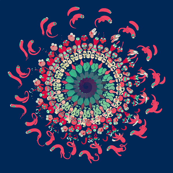 Immensely Satisfying Animated Gifs by Nicolas Fong