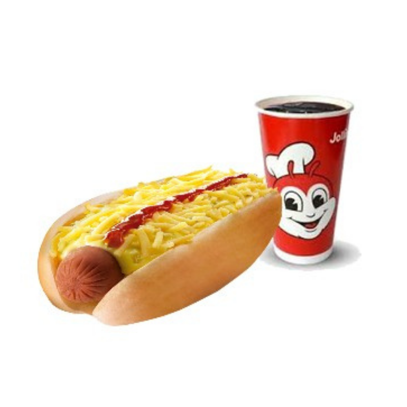 Cheesy Classic Jolly Hotdog with Drinks Boracay Delivery MyBoracayGuide
