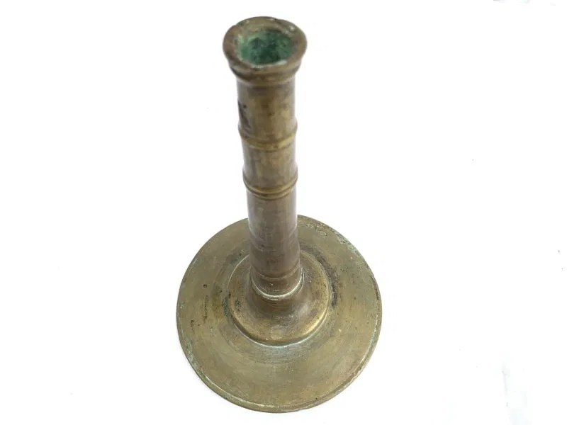BRONZE CANDLE HOLDER ANTIQUE BRASS no Candlebra Stand