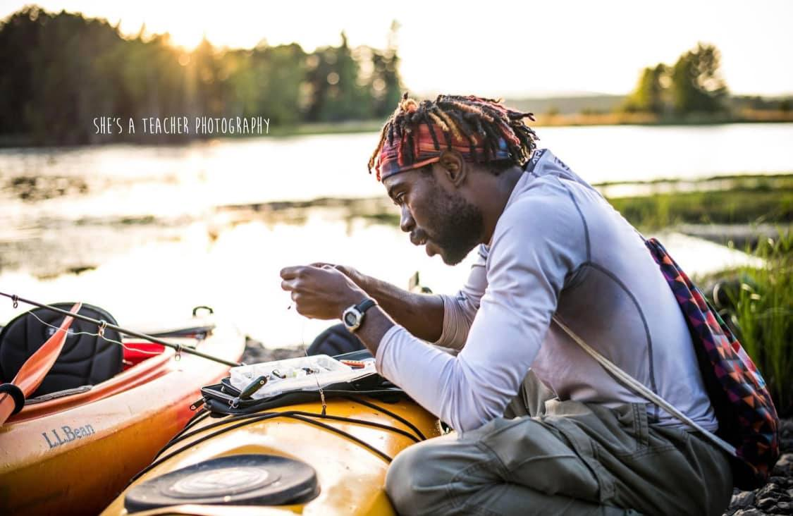 Ice Fishing on Cobbosseecontee Stream with Tony Antoine