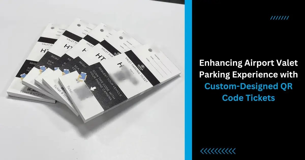 CustomDesigned Valet Parking Tickets for Aerospot