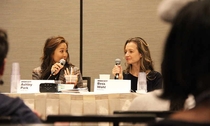 Listen Now Priscilla Lopez, Ashley Park & Bess Wohl on Grand Horizons